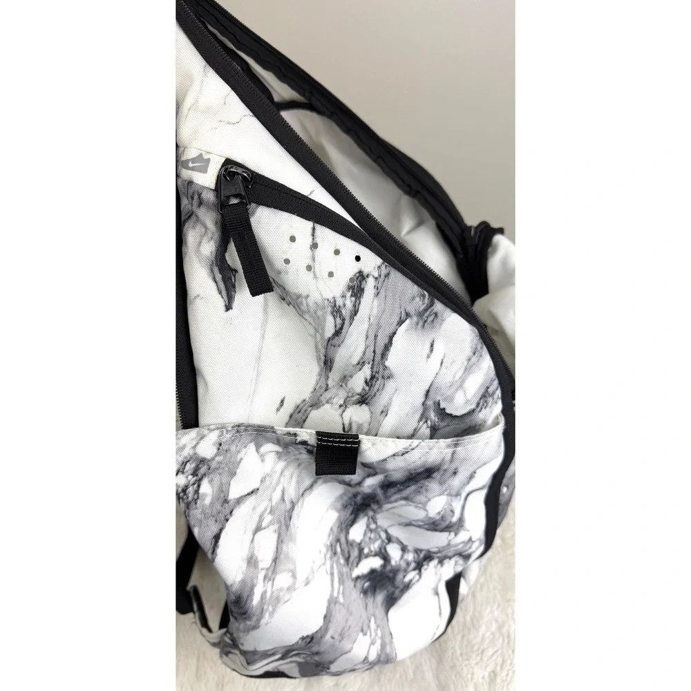 RARE Nike Hoops Elite Pro Backpack Marbled White Silver Basketball Backpack